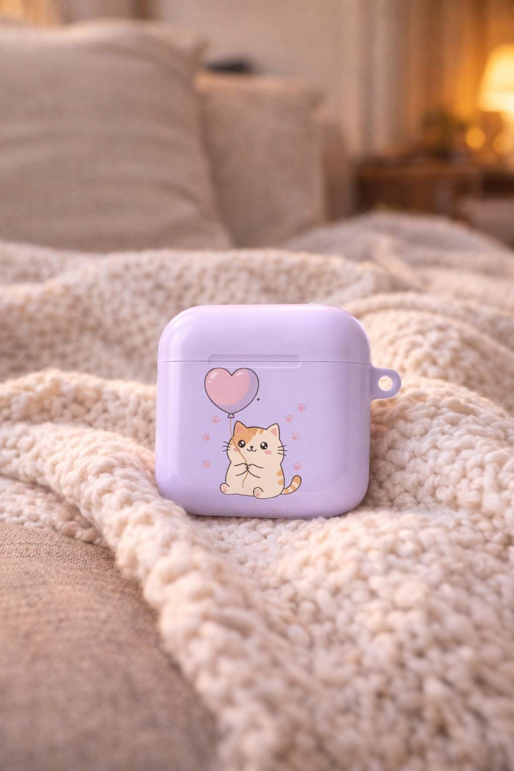 Cat AirPods Case Heart Design Pet Lover Gift