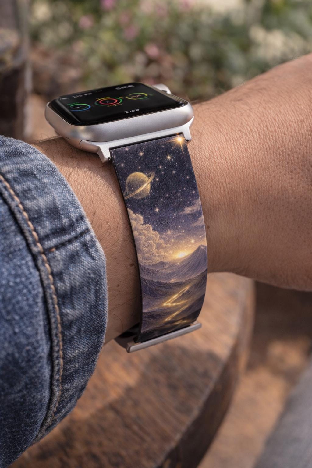 Celestial Clouds Planet Watch Band for Apple Watch | Space Sky Strap