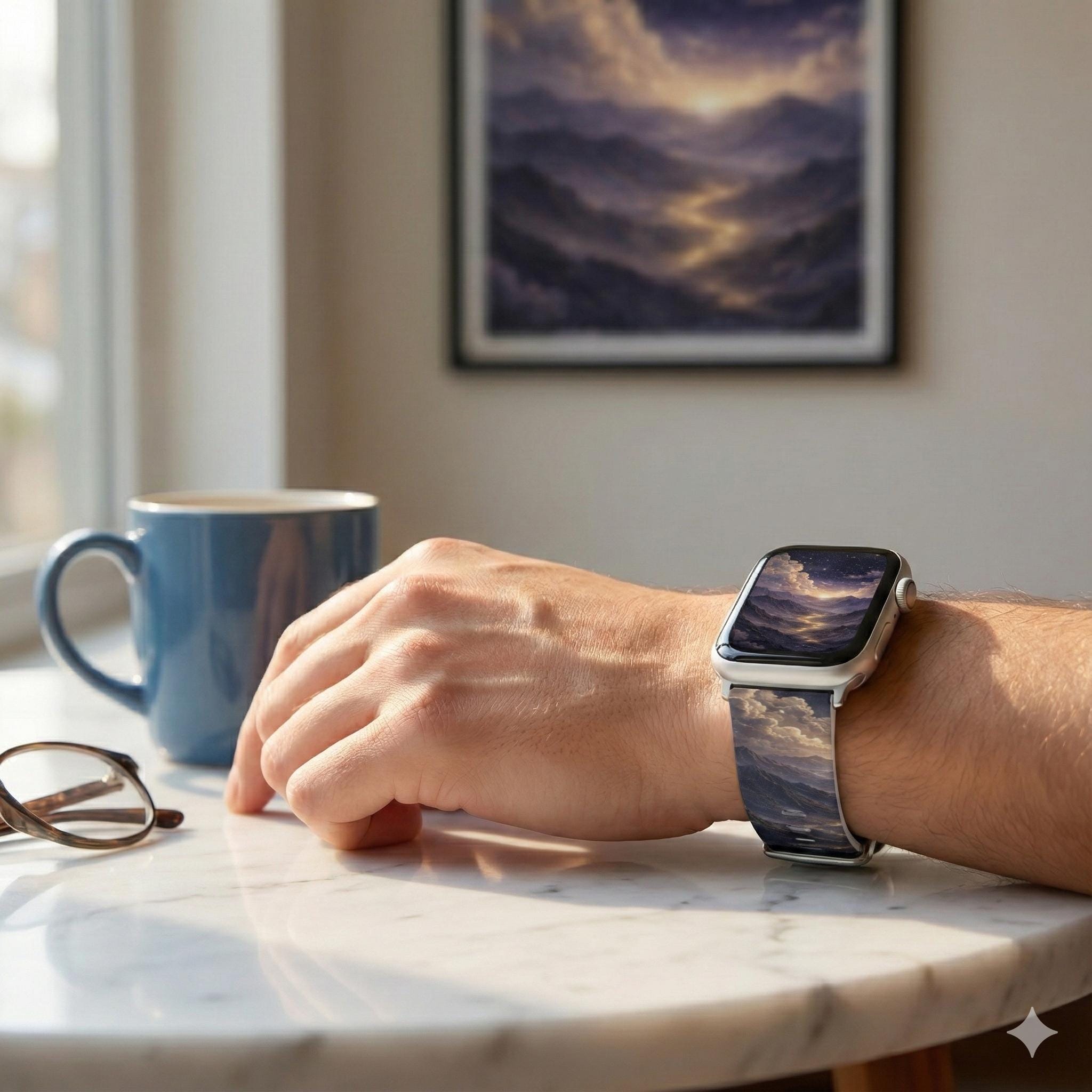 Celestial Clouds Planet Watch Band for Apple Watch | Space Sky Strap