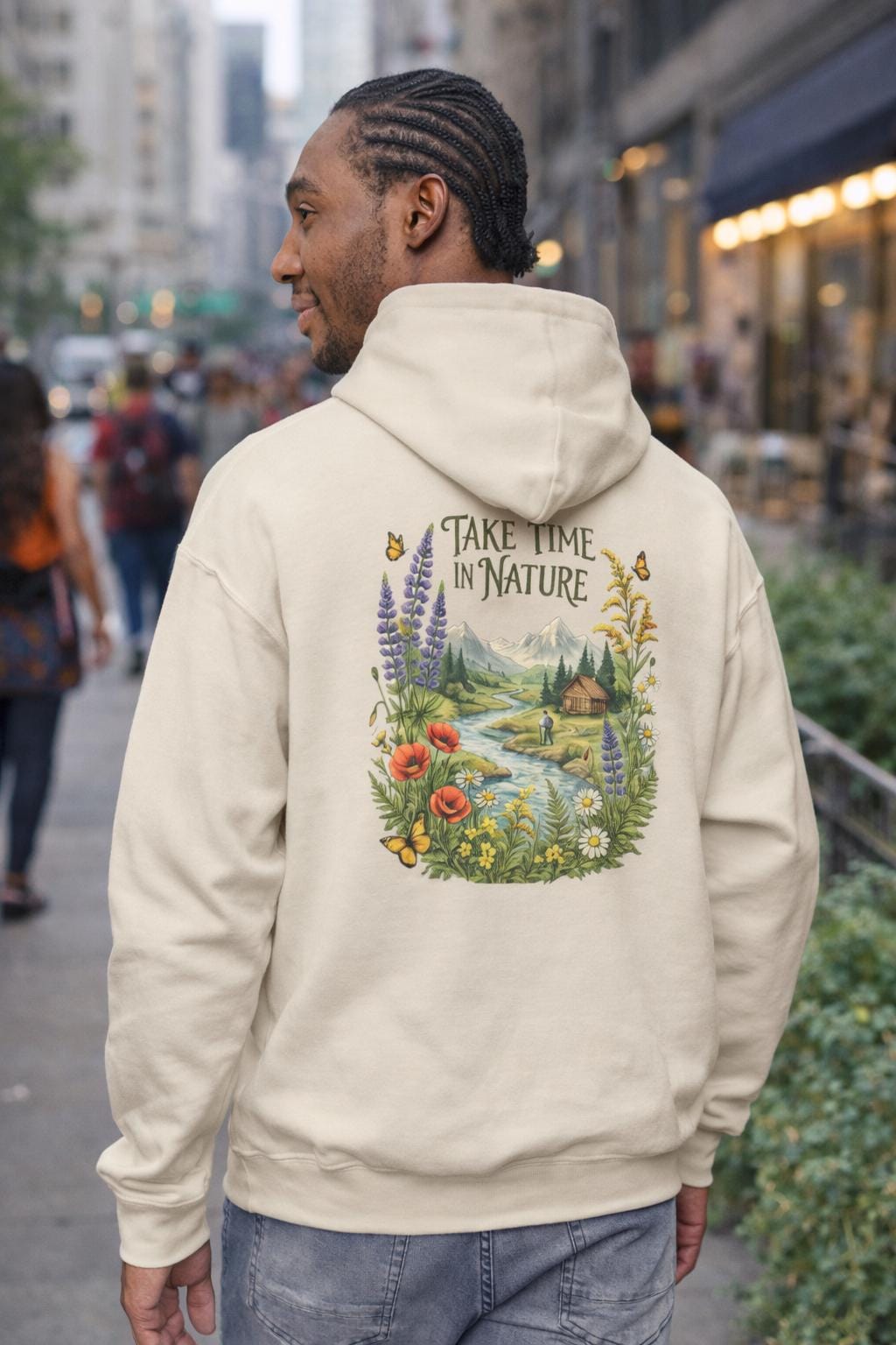 Take Time in Nature Hoodie, Outdoor Landscape Hoodie, Hiking Sweatshirt