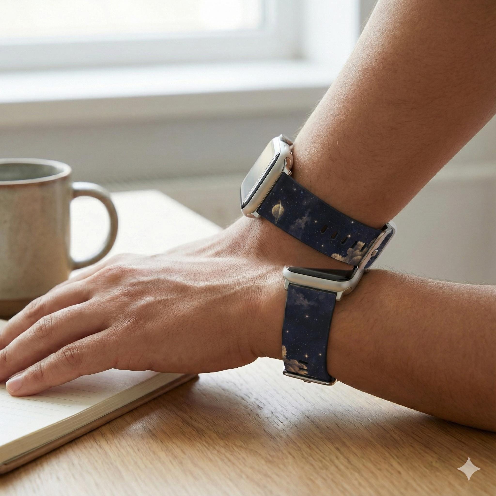 Celestial Clouds Planet Watch Band for Apple Watch | Space Sky Strap
