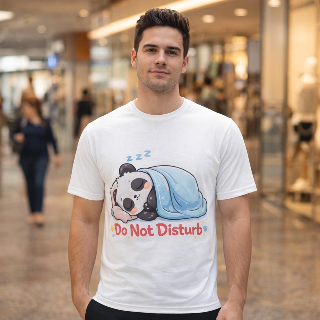 Sleeping Panda T-Shirt – Do Not Disturb Kawaii Animal Graphic Tee