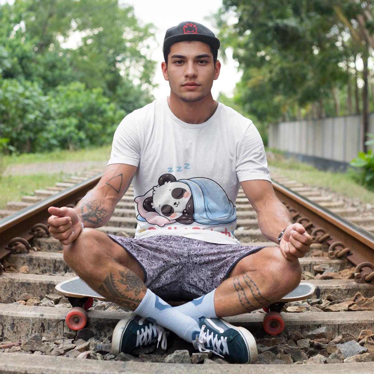 Sleeping Panda T-Shirt – Do Not Disturb Kawaii Animal Graphic Tee