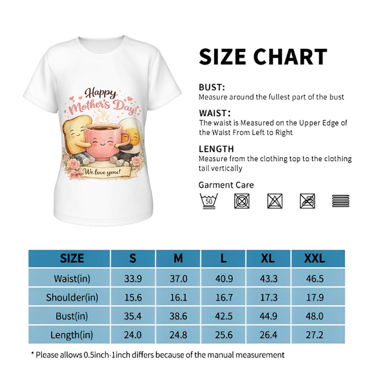 Funny Mother's Day T-Shirt – Breakfast Lovers Mom Gift, We Love You Tee